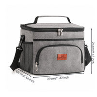 Portable Cooler Bag with Shoulder Strap Lightweight Soft-Sided Cooler Compact Insulated Lunch Bag Leakproof for Picnics