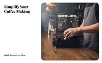 Espresso Tamping Station Multi-Accessory Storage Coffee Tamper Station with Knock Box Portafilter Tamping Stand Easy to Clean