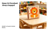 Wooden Picture Puzzle Printed Graphics Wood Picture-Building Blocks Children's Toy