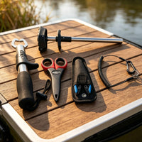 Multifunction Fishing Tool Kit with Lanyard and Sheath Stainless Steel Angling Gripper with Pliers Corrosion-Resistant Angling Lip Gripper with Scissors AllAll-in-One for Fishermen, Anglers
