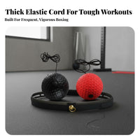 Improves Reaction & Speed Boxing Reflex Ball All Skill Levels Head-Mounted Rebound Ball Long-Lasting for Boxers, Beginners, Workout