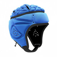 EVA Foam Children's Head Protector Cloth-Covered Padded Sports Head Protector Ear-Covering Football Headgear Adjustable Chin Strap