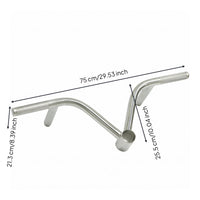 T-Shape Attachment Handle Back Training Multiple Grip Lat Bar Smooth Polished Finish