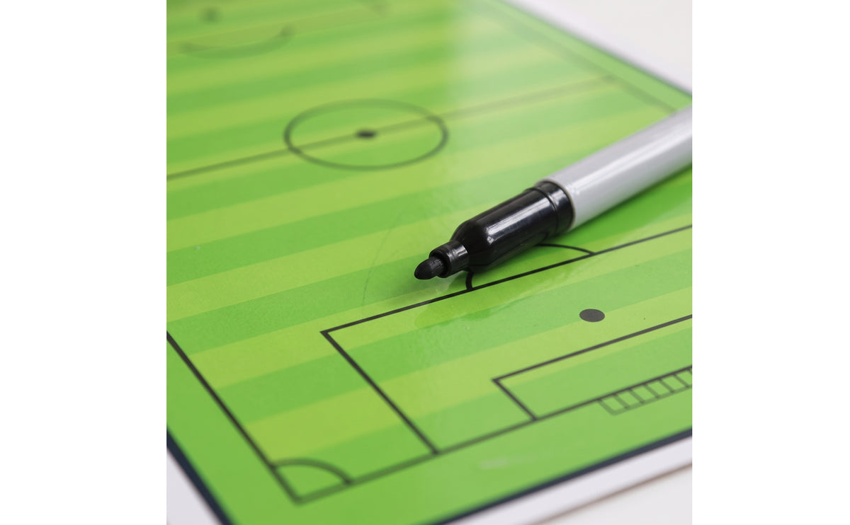 Soccer Clipboard with Marker Wipeable Soccer Board Rewritable Instructor Board for Coaches, Match Planning