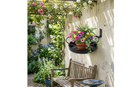 Pot Holder with Guard Loop Sturdy Wall Plant Holder with Loop Indoor for Balcony