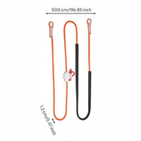 High-Strength Adjustable Fall Protection Lanyard Wear-Resistant Positioning Rope with Buckle Automatic Lock Adjustable Safety Rope for Electricians, Construction Workers, Linemen, Outdoor Work