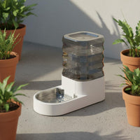 Large Capacity Pet Water Station Transparent Reservoir Water Dispenser with Sieve Double Filtration System Continuous-Supply Pet