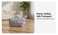 Windproof Insulated Pet transport Cover Waterproof Insulated Kennel Cover Thickened Padding Dog kennel Wrap Weather Resistant for feline Owners, on the moveers, Campers, on the move, outsidedoor, veterinarian Visits, Camping