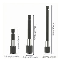Self-Locking Self-Locking Extension Rod Textured Grip Quick Release Bit Holder 6.35 Mm Interface Rapid-Swap Adapter Hexagonal Drive