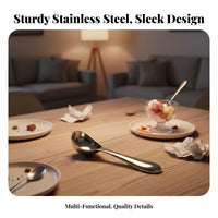 Stainless Steel Ice Cream Ladle Auto-Defrosting-Defrosting Fruit Baller Spoon Water Fruit Ladle Food Grade Sturdy Duty Ice Cream