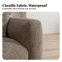 Curved Sectional French Retro design Sofa Soft Fabric Couch for Apartment Dwellers, Design aficionados, Lounge Area, Hotel Lobby, Home leisure