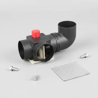 75 Mm Heater Duct Control Unit 5 Position Parking Heater Control Unit Heat Resistant 3 Way Elbow Adapter for Winter Driving