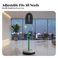 Solo Pickleball Practice Device Portable Rotating Swing Indoor Outdoor Use Pickleball Practice Tool for Adults, Kids, Home, Backyard, Driveway