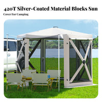 Ssunlight Tailgate Tent Quick Setup Vehicle Shelter Sun Protection Camping Gear for Outdoor Aficionados, Families, Highway Outings, Tailgating