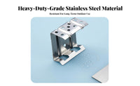 Rustproof Stainless Steel Solar Drainage Clip Prevents Dust Accumulation Solar Panel Drainage Clip Weather Resistant Anti-Clogging for Maintenance Technicians, Property Owners, DIY Enthusiasts, Outdoor, Rooftops, RV Roofs