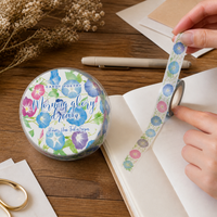 Tangshi PET Glitter Tape, Floral Vine Series for DIY Scrapbooking and Decoration