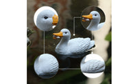 Buoyant Duck Outdoor Pond Ornament with Molded Feathers Compact Duck Decoy Statue for Water Gardens