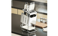 Countertop Holder Large Capacity Universal Kitchen Holder Modern Cutlery Organizer Easy to Clean Ventilated Design