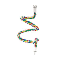 Parrot Climbing Cotton Rope Perch with Rotating Ladder Toy