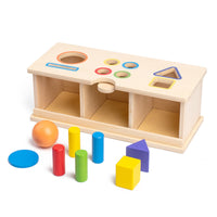 Child-Centered Wooden Shape Sorter Educational Shape Sorting Toy Sturdy Wooden Sorting Box Safe for Toddlers, Playroom, Daycare