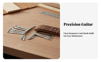 9 Pieces Professional Grade Fretboard Radius Measurement Tool Stainless Steel Fretboard Radius Gauge Portable for DIY Hobbyists, Repair Shop