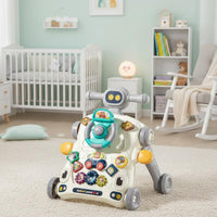Multifunctional Anti-Tip Design Infant Push Pusher Early Educational Walking Aid for Young Children, Infants