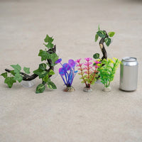 5 Piece Reptile Hide with Climbing Surfaces, Realistic Crested Gecko Tank Accessories, Moisture-Resistant Jungle Vivarium Decor