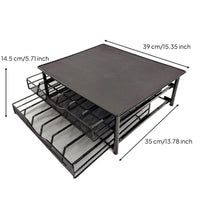 Dolce Gusto Capsule Holder with Drawers Slimline Coffee Capsule Storage Organizer Mesh Metal Coffee Drawer Space-Saving