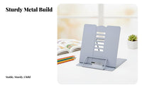 Portable Foldable Book Easel Handsliberated Adjustable perusing stand Ergonomic desktop design Accessory adaptable for Children, Students, Professionals, Study Room, School, Office, Bedroom