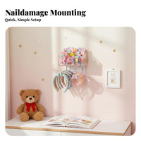 Hair reachory surface-mounted space organizerSaving surfaceMounted Hair fastener Display for Bedroom