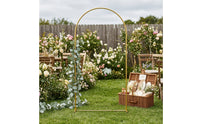 Moon Gate Gilded Arch-Colored Moon Arch Decorative for Weddings, Photo Backdrops