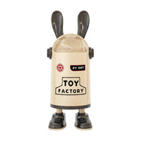 Smiling Face Bunny Ears Trash Can Translucent Lid Rabbit Trash Can Thumbs-up Graphic Decorative Bin Shoe-Shaped Feet for Home, Kitchen, Living Room