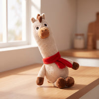 Stuffed Dog Toy with Scarf Squeaky Dog Toy for puppy