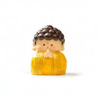 Painted Resin Figurine Spiritual Deity Figurine with Accessories Miniature Deity Statue Colorful Compact for Collectors, Desk