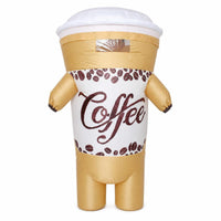 Inflate Inflatable Coffee Cup Suit Full-Body Coffee Cup Costume One Size Fits Most Inflatable Costume Oversized for Cosplayers