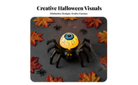 12 Pieces arachnidShaped Tea Light Reusable Spooky Decor for Haunted House Setup