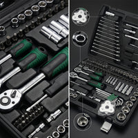 Professional Automotive Tool Kit Organized Socket Set with Case Portable Mechanics Tool Set Versatile for DIYers