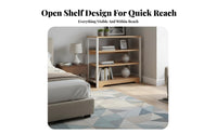 Four-Tier Exposed-Shelf Shelving Single-Tier Space-Saving Design Four-Tier Utilitarian Shelving Single-Tier Versatile Storage Single-Tier