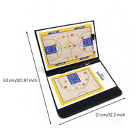 Basketball Coaching Board with Dry Erase Marker Portable Foldable Basketball Coaching Board Reusable Lightweight for Coaches