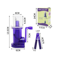 Manual Rope Braider Easy To Use Handheld Cord Maker Portable Hand Crank Knitting tool for Crafters, Beginners, Jewelry Making, Home Decor