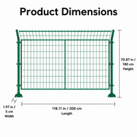 Low Carbon Steel Highway Fencing Panel, Dip Coated Security Fence, 60x60mm Mesh, 3-5mm Wire Road Barrier Panel