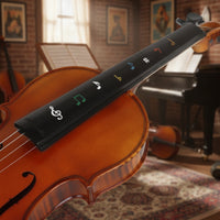4/4 Violin Fingerboard Wooden Ebony Fingerboard with Nut Smooth Sturdy for Luthiers, Luthier Work, Instrument Restoration