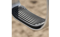 Ribbed Aluminum Stirrups with Rubber Footbed Long-Lasting Western Saddle Stirrups Optimal Support Tack Comfortable for Horse Riders, Equestrians