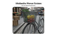 Large Capacity Front Cycle Basket Long-Lasting Front Handlebar Storage Basket Multi-Functional for Commuting