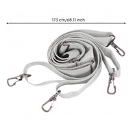 Double Shoulder Drum Strap Metal Hooks Drum Shoulder Harness Light Gray