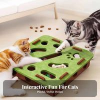 Interactive Treat Toy Mental Stimulation Cat Treat Brain-Teaser Feeder