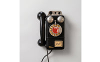 Vintage Telephone Decor Compact Retro Wall-Mounted Telephone Prop Artistic Geometric Antique for Photography Studio