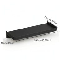 Space-Saving Wall-Mounted Shelf Rectangular Stainless Steel Shelf Bathroom Tray Easy to Install for Shower