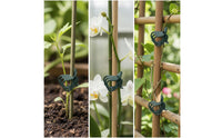 20 Pieces Dark Green Plant Support Clips Easy to Use Garden Plant Clips Reusable Vine Support Clip Plastic for Gardeners, Florists, Greenhouses, Pots