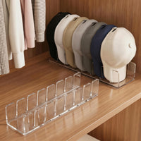 Acrylic Baseball Cap Organizer Clear Baseball Cap Display Stand Upright Hat Rack Tabletop for Teens